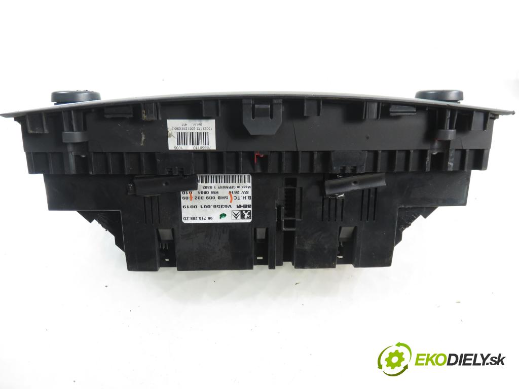 CITROEN C5 III (RD_) SEDAN 2010 80,00 1.6 HDi 110 - 9HZ (DV6TED4) 1560,00 Panel kúrenia KLIMATRONIK 5HB00933209