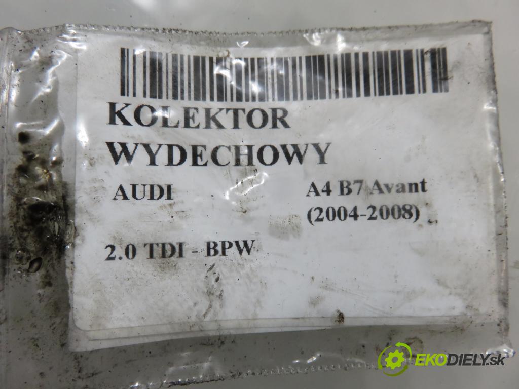 AUDI A4 Avant (8ED, B7) KOMBI 2007 103,00 2.0 TDI - BPW 1968,00 potrubí VYČERPAT: 038253033H (Výfukové potrubí)