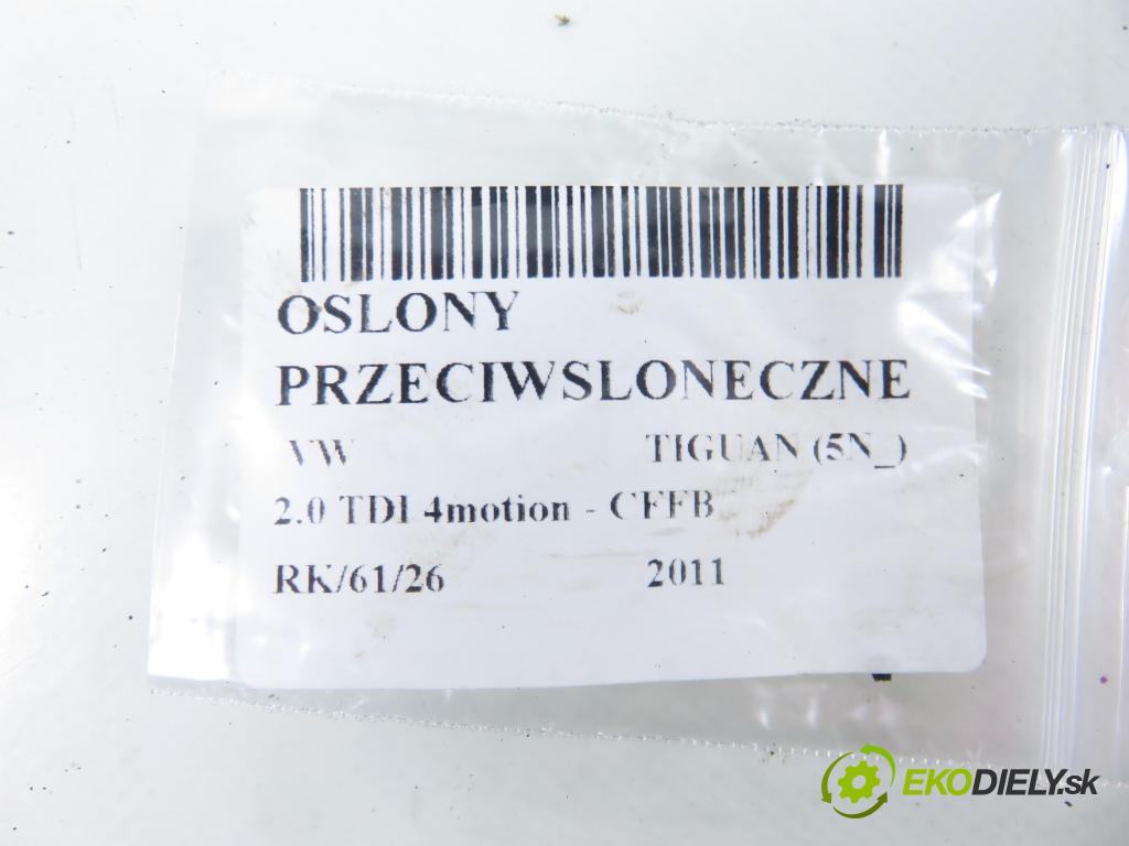 VW TIGUAN (5N_) SUV 2011 103,00 2.0 TDI 4motion - CFFB 1968,00 kryty protislnečné 