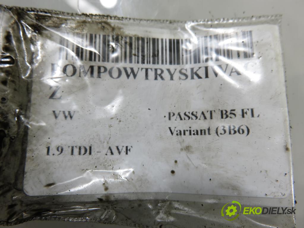 VW PASSAT B5.5 Variant (3B6) KOMBI 2002 96,00 1.9 TDI PD 130 - AVF 1896,00 Vstrekovač 038130073AR ; 0414720214 (Vstrekovač paliva)