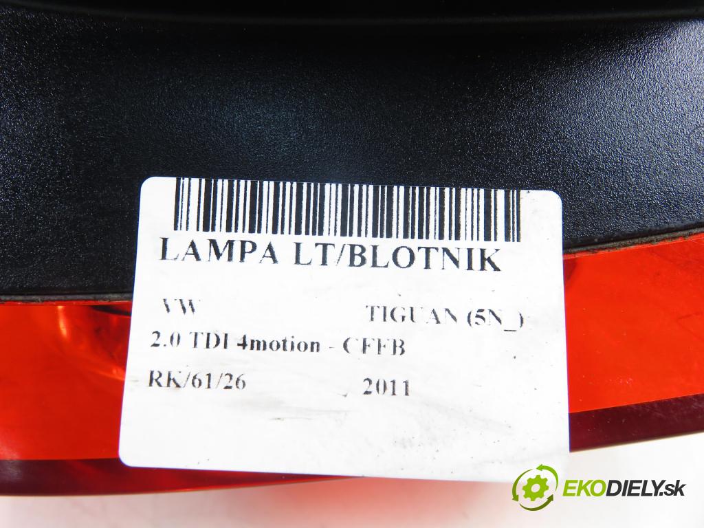 VW TIGUAN (5N_) SUV 2011 103,00 2.0 TDI 4motion - CFFB 1968,00 Svetlo ľavé zadné 5N0945095H