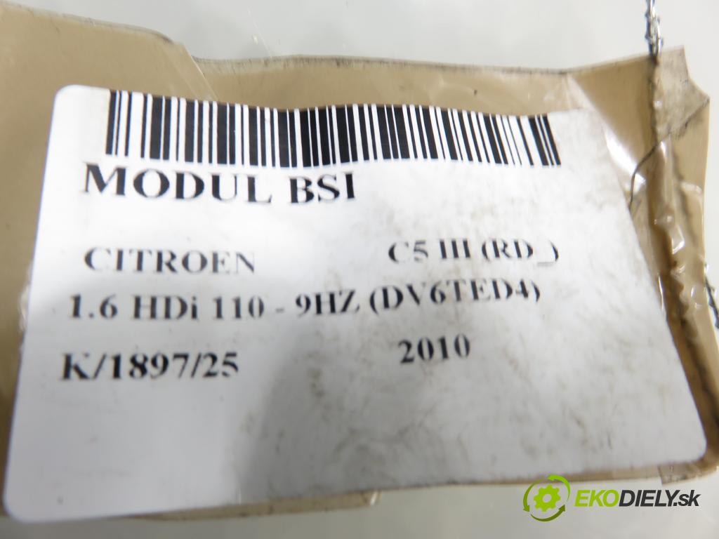CITROEN C5 III (RD_) SEDAN 2010 80,00 1.6 HDi 110 - 9HZ (DV6TED4) 1560,00 MODUL BSI 966405908002