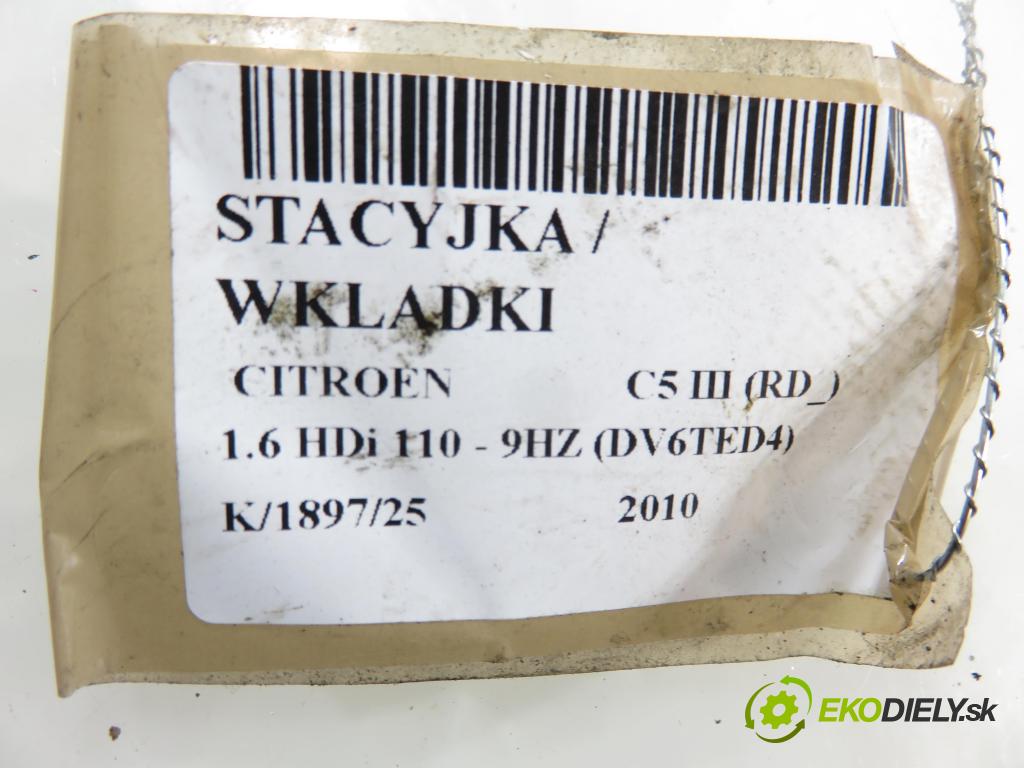 CITROEN C5 III (RD_) SEDAN 2010 80,00 1.6 HDi 110 - 9HZ (DV6TED4) 1560,00 spinačka / zámky 36410600