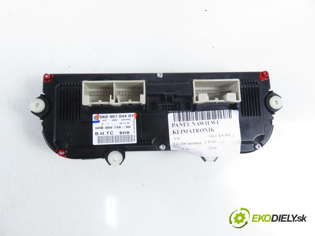 VW TIGUAN (5N_) SUV 2011 103,00 2.0 TDI 4motion - CFFB 1968,00 Panel kúrenia KLIMATRONIK 5K0907044DT