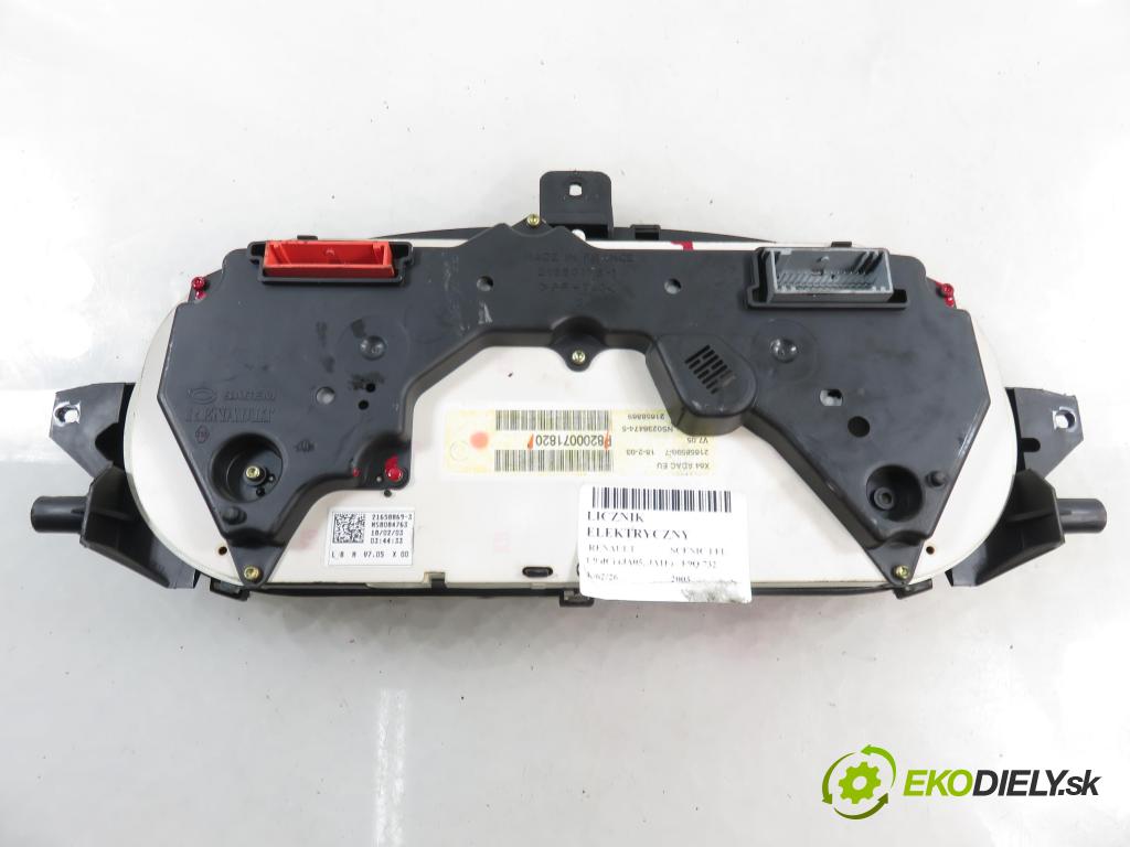 RENAULT SCENIC I (JA0/1_) MINIVAN 2003 75,00 1.9 dCi 102 - F9Q 732 1870,00 Prístrojovka elektrický P8200071820