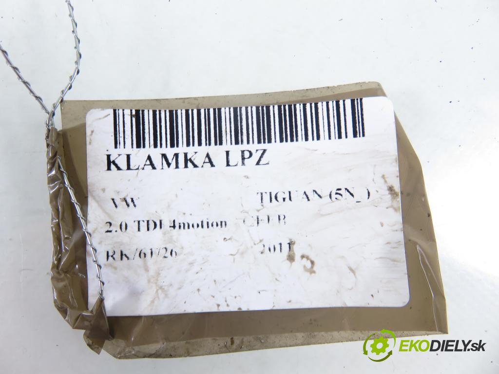 VW TIGUAN (5N_) SUV 2011 103,00 2.0 TDI 4motion - CFFB 1968,00 Kľučka LPZ 5N0837885H