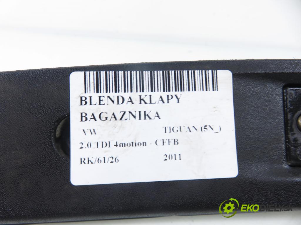 VW TIGUAN (5N_) SUV 2011 103,00 2.0 TDI 4motion - CFFB 1968,00 Zadné čelo dverí kufor 5N0827335B