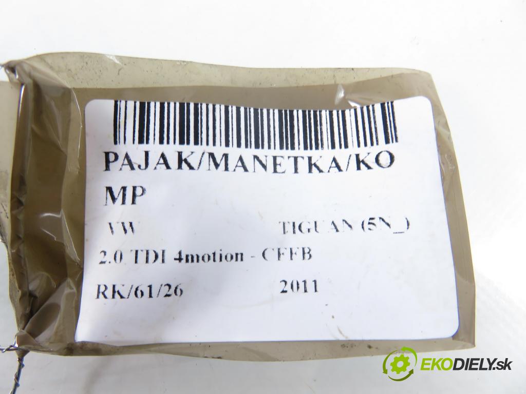 VW TIGUAN (5N_) SUV 2011 103,00 2.0 TDI 4motion - CFFB 1968,00 páčka/prepínač 5K0953501AT