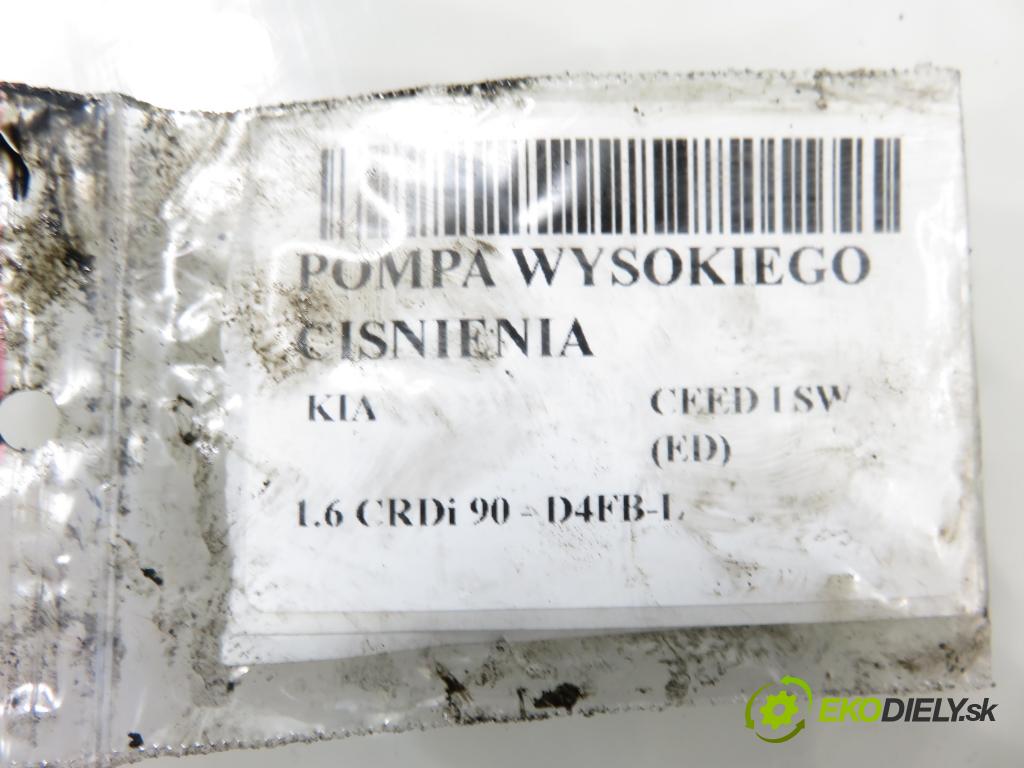 KIA CEE'D SW (ED) KOMBI 2008 66,00 1.6 CRDi 90 - D4FB-L 1582,00 Pumpa vysokého tlaku 0445010124 ; 331002A400 ; 0928400652