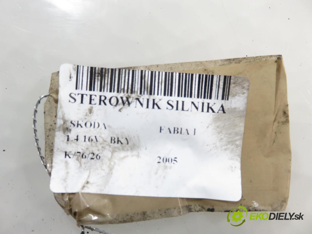SKODA FABIA I (6Y2) HB 2005 55,00 1.4 16V - BKY 1390,00 řídící jednotka motora 036906034JE ; IPW4TVJE