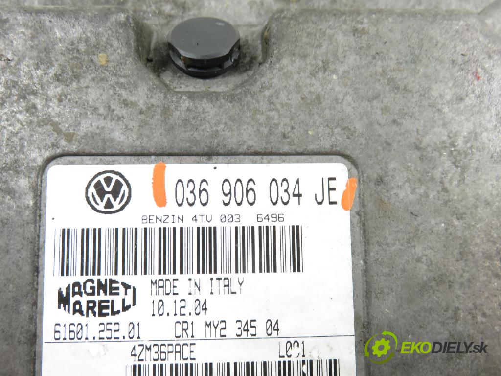 SKODA FABIA I (6Y2) HB 2005 55,00 1.4 16V - BKY 1390,00 řídící jednotka motora 036906034JE ; IPW4TVJE