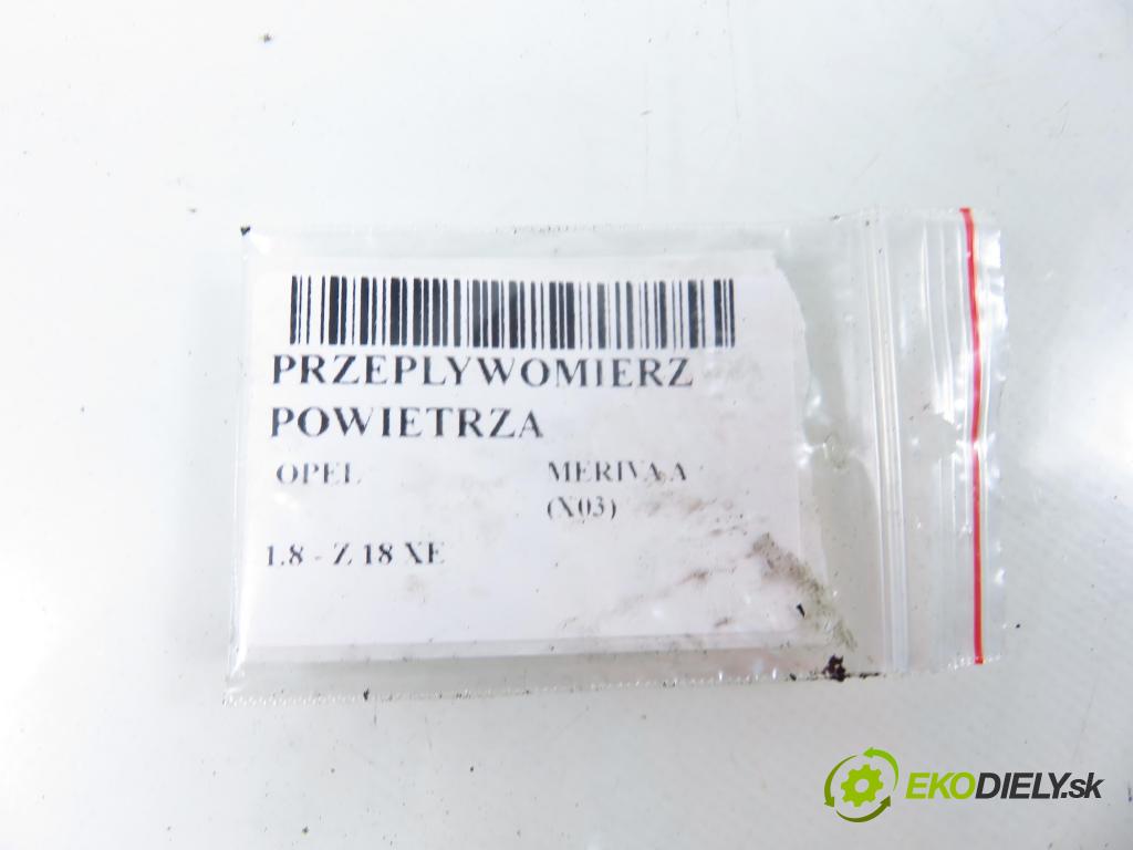 OPEL MERIVA A nadwozie wielkoprzestrzenne (MPV) (X03) HB 2006 92,00 1.8 - Z 18 XE 1796,00 váha vzduchu vzduchu 5WK9606 ; 90530463
