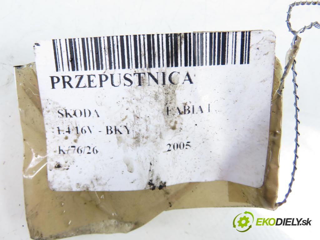 SKODA FABIA I (6Y2) HB 2005 55,00 1.4 16V - BKY 1390,00 Škrtiaca klapka 03C133062B ; A2C53030790 (Škrtiaca klapka)