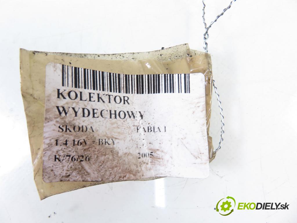 SKODA FABIA I (6Y2) HB 2005 55,00 1.4 16V - BKY 1390,00 potrubí VYČERPAT:  (Výfukové potrubí)