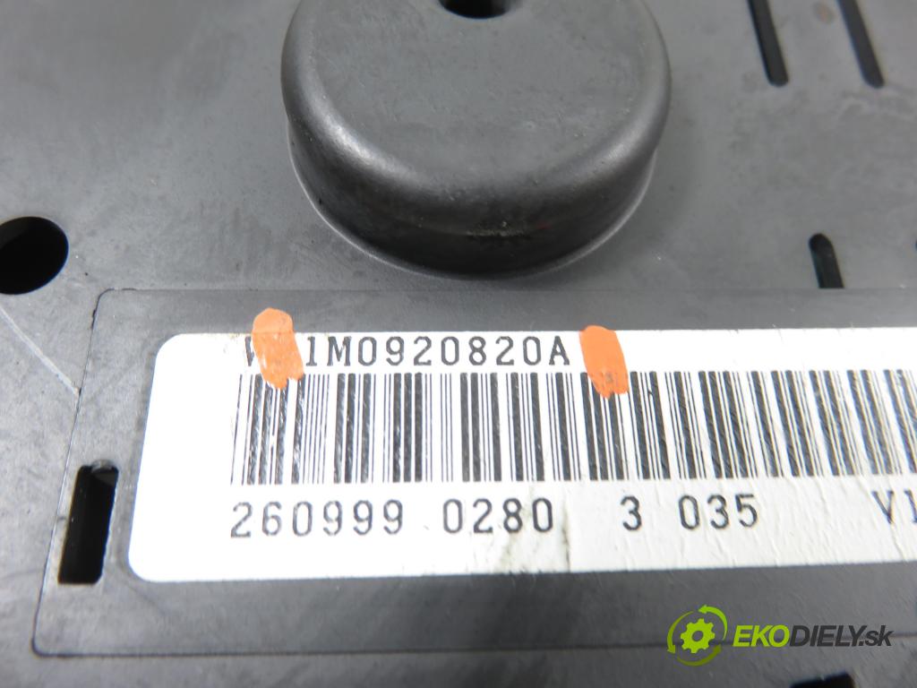 SEAT TOLEDO II (1M2) SEDAN 2001 92,00 1.8 20V 125 - AGN 1781,00 Prístrojovka elektrický 110080013002 ; 1M0920820A