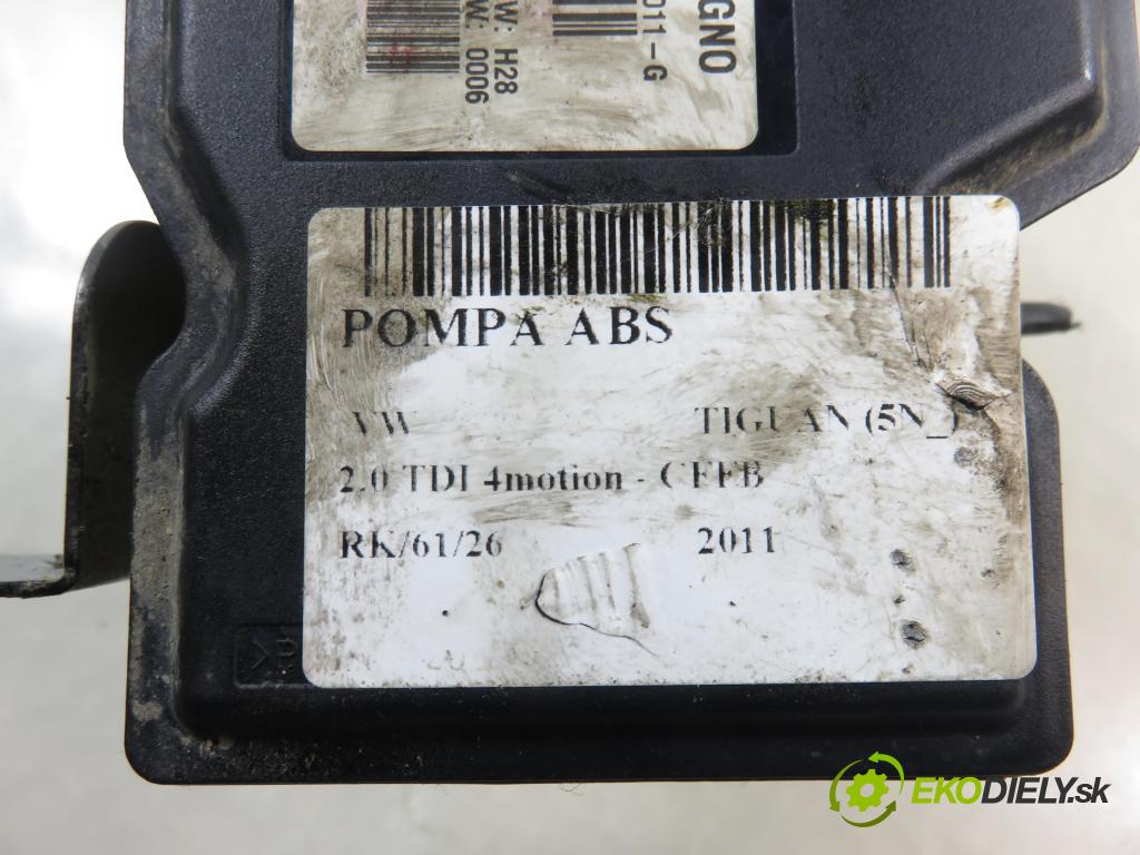 VW TIGUAN (5N_) SUV 2011 103,00 2.0 TDI 4motion - CFFB 1968,00 Pumpa ABS 5N0614109Q ; 54085329H (Pumpa ABS)