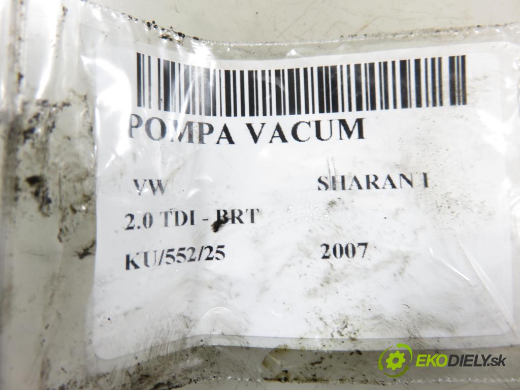 VW SHARAN (7M8, 7M9, 7M6) MINIVAN 2007 103,00 2.0 TDI - BRT 1968,00 Pumpa vákuová 038145209C