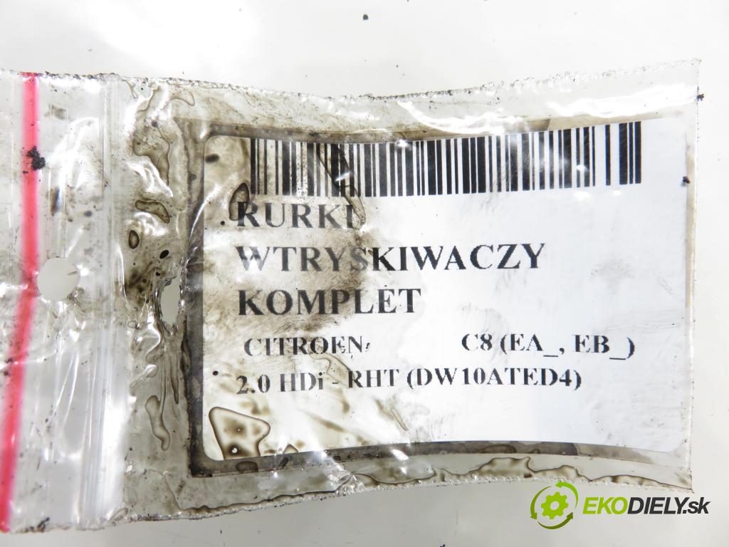 CITROEN C8 (EA_, EB_) MINIVAN 2005 0,00 2.0 HDi - RHT (DW10ATED4) 1997,00 rúrky VSTREKOVAČE: 