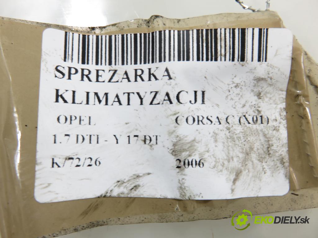 OPEL CORSA C (X01) HB 2006 55,00 1.7 DTI - Y 17 DT 1686,00 KOMPRESOR: klimatizace 24421642 (Kompresor klimatizace)