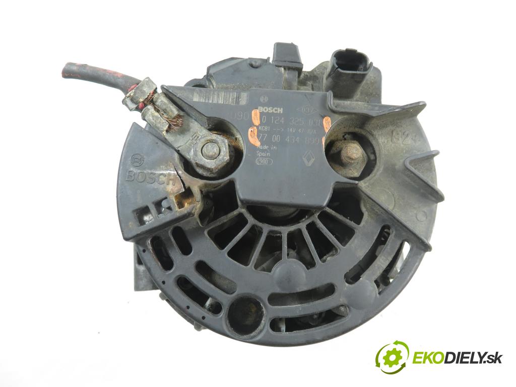 RENAULT CLIO II (BB_, CB_) HB 2000 55,00 1.4 (B/CB0C) - E7J 634 1390,00 Alternátor 7700434899 ; 0124325031 (Alternátor)