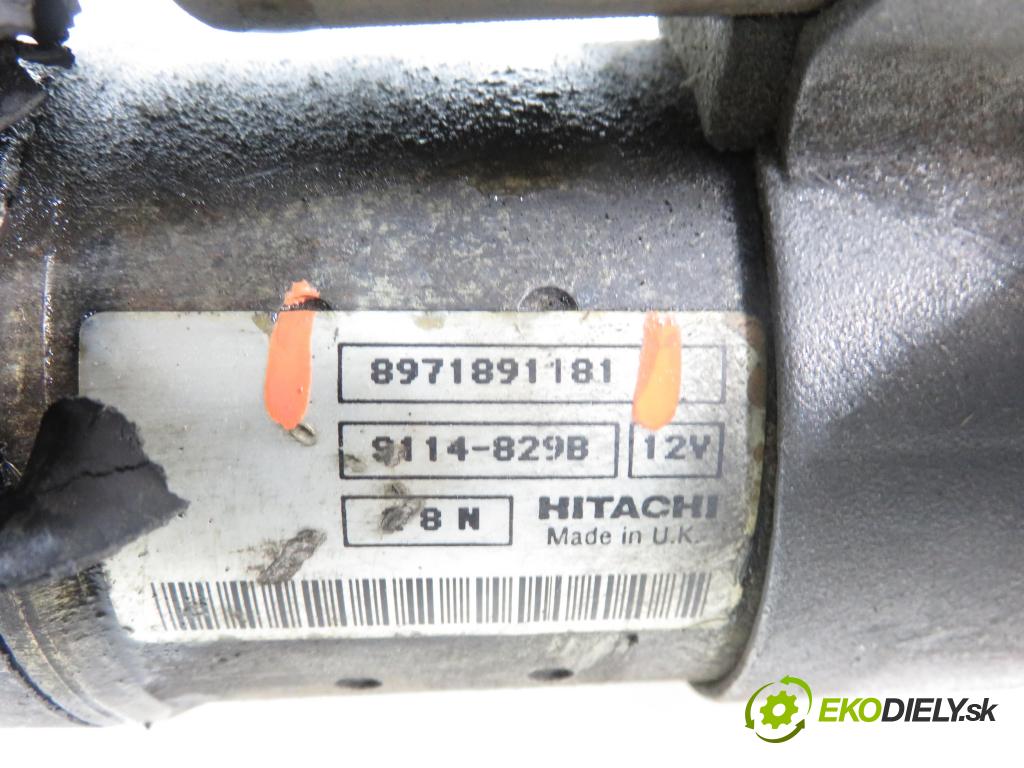 OPEL CORSA C (X01) HB 2006 55,00 1.7 DTI - Y 17 DT 1686,00 Štartér 8971891181 (Štartér)