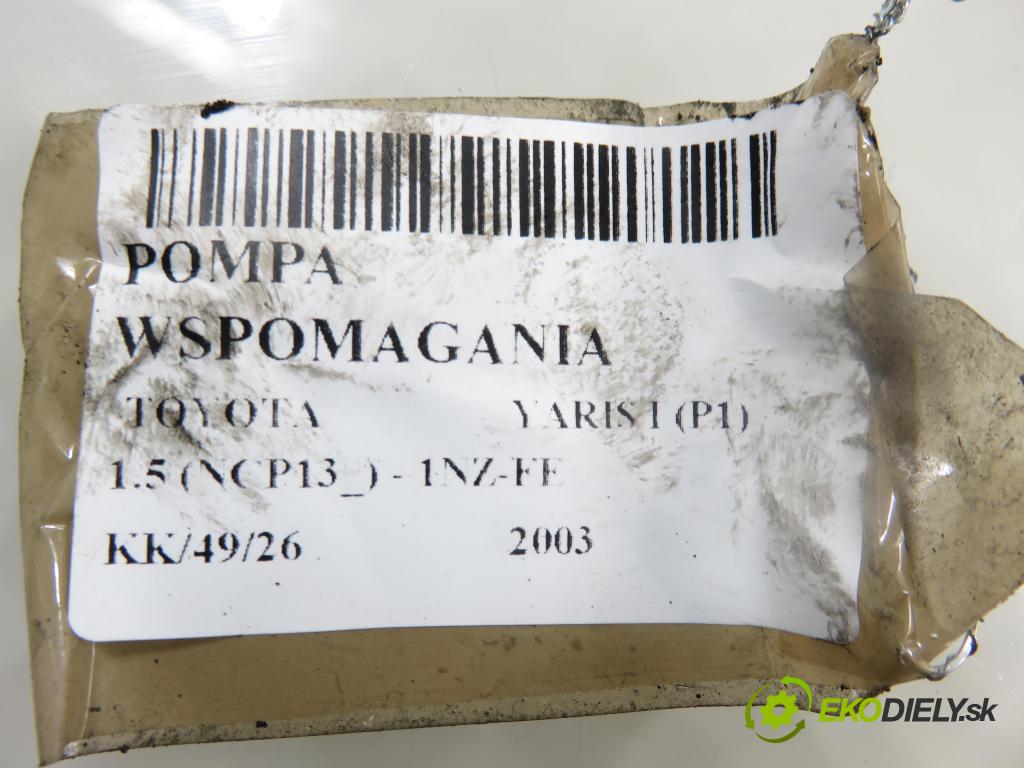 TOYOTA YARIS (_P1_) HB 2003 0,00 1.5 (NCP13_) - 1NZ-FE 1497,00 Pumpa servočerpadlo  (Servočerpadlo)