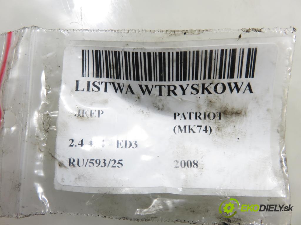 JEEP PATRIOT (MK74) SUV 2008 125,00 2.4 4x4 - 170 DOHC 16V Dual VVT (ED3) 2360,00 Lišta vstrekovacia 04891577AB ; 04891575AA (Vstrekovacia lišta)