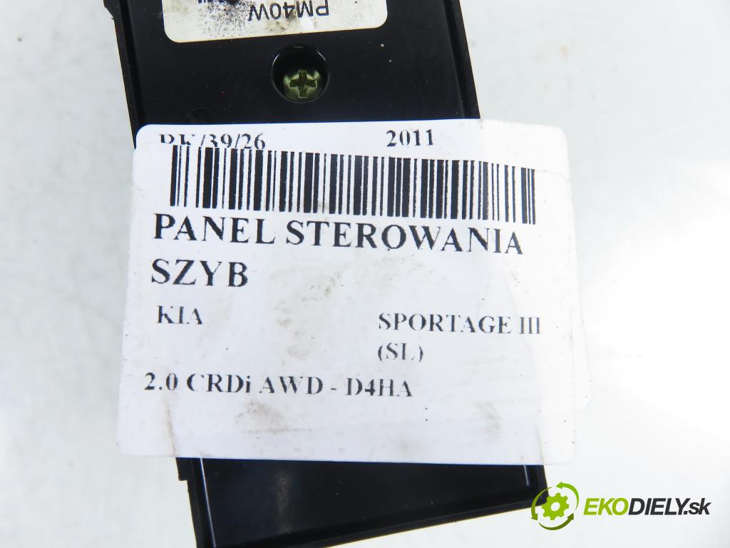 KIA SPORTAGE (SL) SUV 2011 100,00 2.0 CRDi AWD 136 - D4HA 1995,00 Panel ovládania okien 4914901310