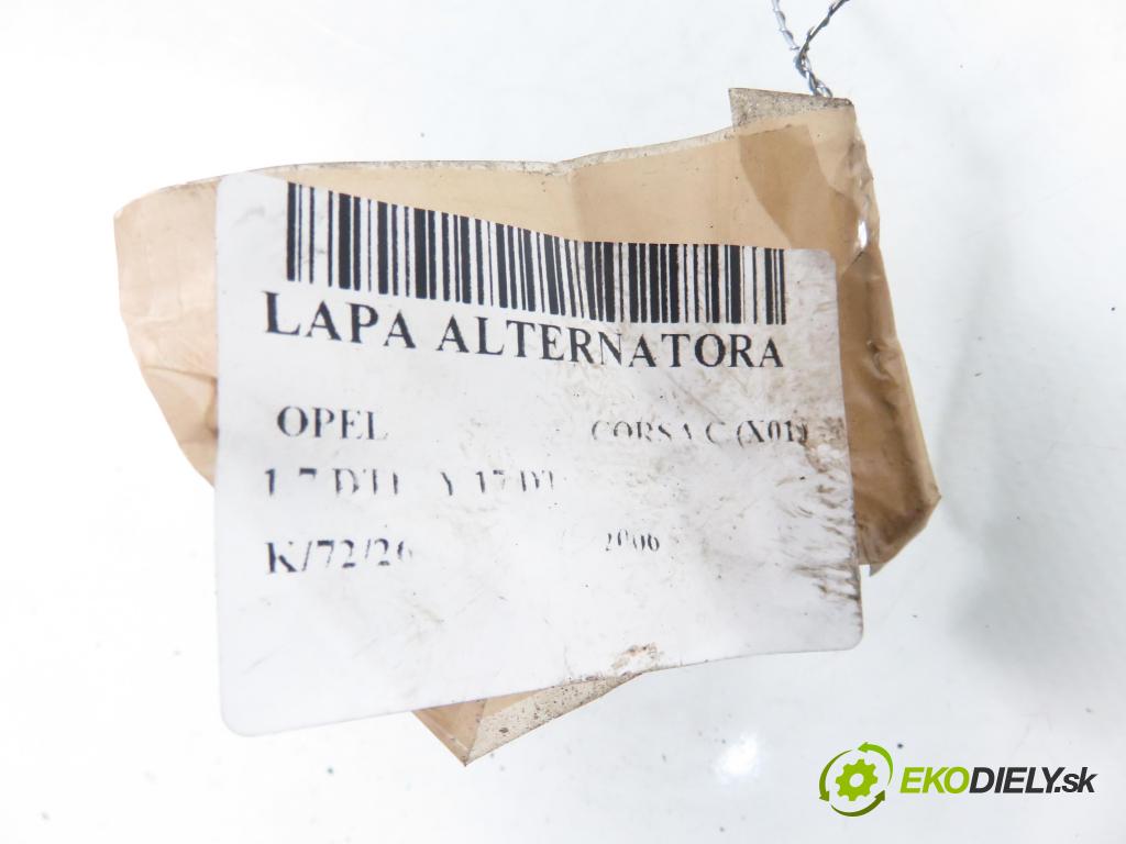 OPEL CORSA C (X01) HB 2006 55,00 1.7 DTI - Y 17 DT 1686,00 Uchytenie alternátora 897222554