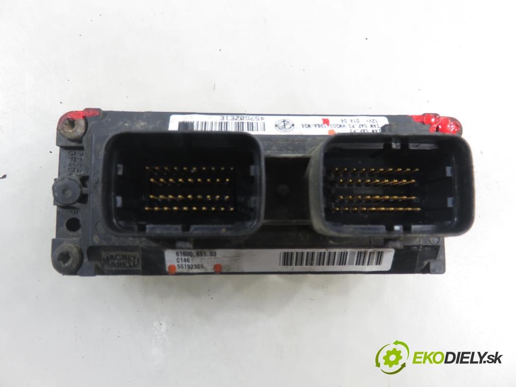 FIAT PUNTO (188_) HB 2004 44,00 1.2 60 - 188 A4.000 1242,00 Riadiaca jednotka Motor IAW5AFP3 ; 55192305