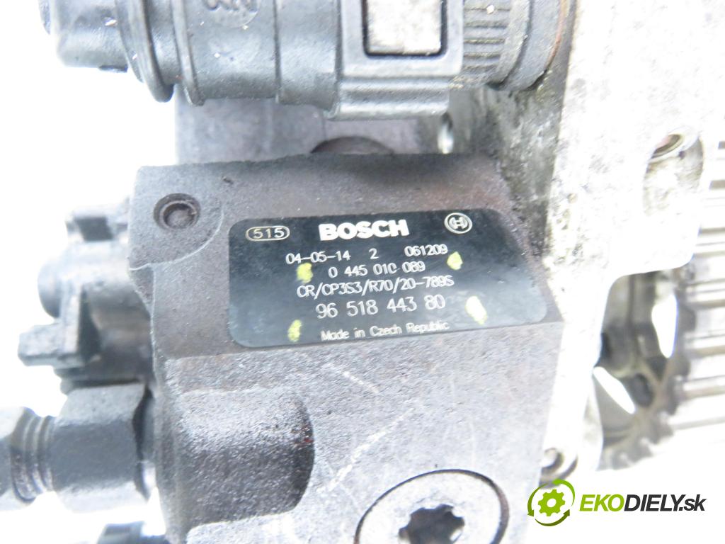 PEUGEOT 307 Break (3E) KOMBI 2004 0,00 1.6 HDi 110 - 9HZ (DV6TED4) 1560,00 Pumpa vysokého tlaku 0445010089 ; 9651844380