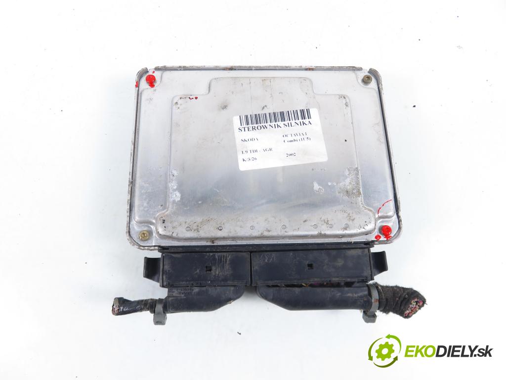 SKODA OCTAVIA I Combi (1U5) KOMBI 2002 66,00 1.9 TDI - AGR 1896,00 Riadiaca jednotka Motor 0281010127 ; 038906012F