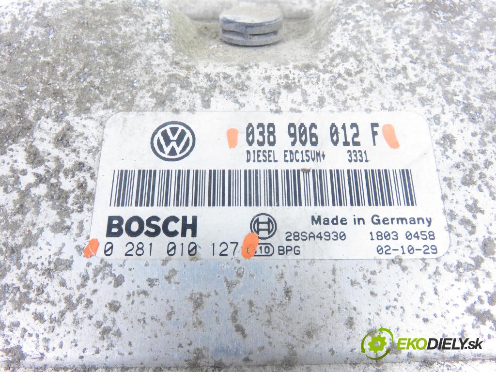 SKODA OCTAVIA I Combi (1U5) KOMBI 2002 66,00 1.9 TDI - AGR 1896,00 Riadiaca jednotka Motor 0281010127 ; 038906012F
