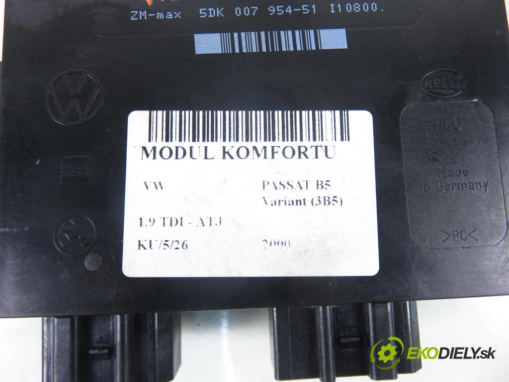 VW PASSAT B5 Variant (3B5) KOMBI 2000 85,00 1.9 TDI - ATJ 1896,00 MODUL komfortu 1J0959799AH