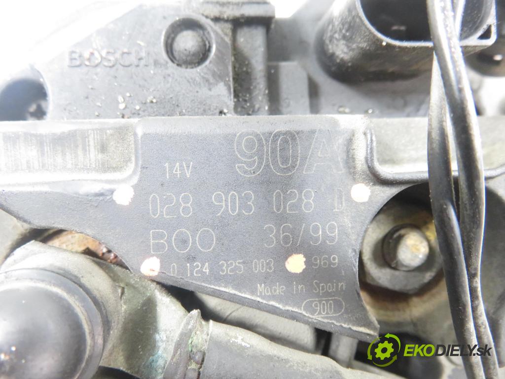 SEAT TOLEDO II (1M2) SEDAN 2001 92,00 1.8 20V 125 - AGN 1781,00 Alternátor 028903028D ; 0124325003 (Alternátor)