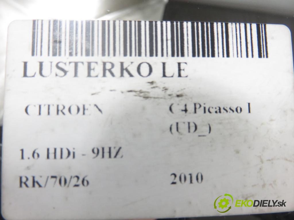 CITROEN C4 Picasso I (UD_) MINIVAN 2010 80,00 1.6 HDi 16V 109 - 9HZ 1560,00 Spätné zrkadlo LE 