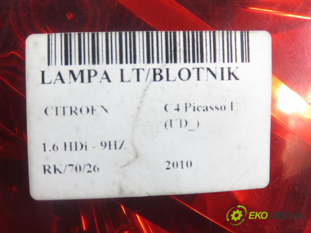 CITROEN C4 Picasso I (UD_) MINIVAN 2010 80,00 1.6 HDi 16V 109 - 9HZ 1560,00 Svetlo ľavé zadné 