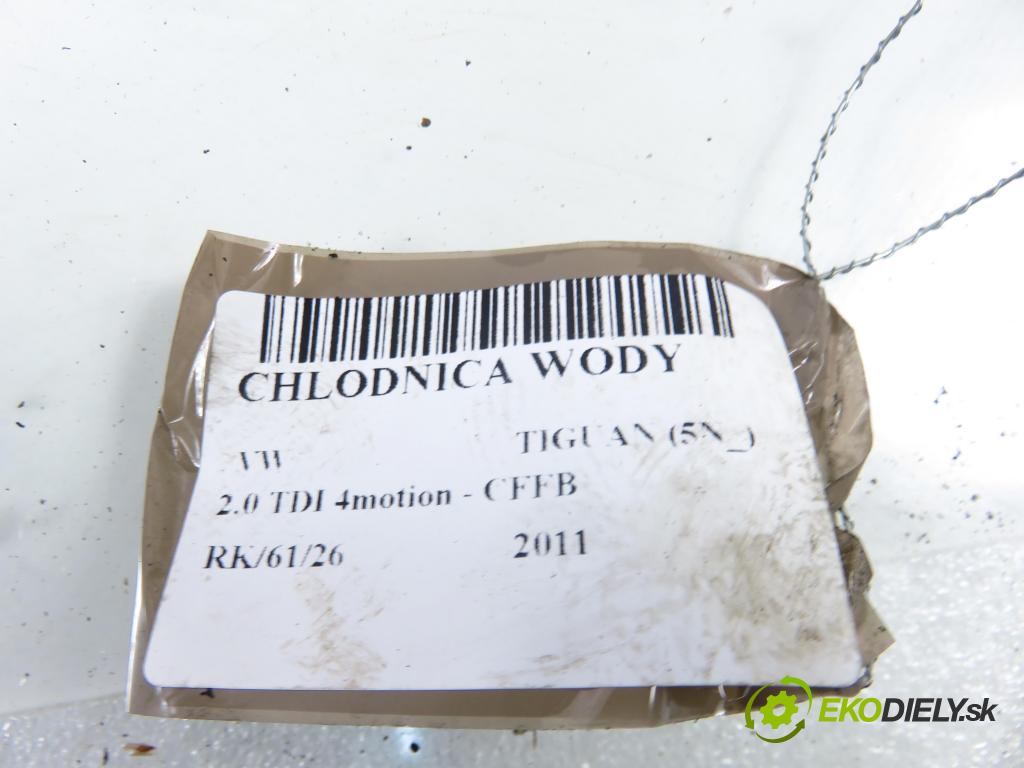 VW TIGUAN (5N_) SUV 2011 103,00 2.0 TDI 4motion - CFFB 1968,00 chladič vody 5N0121253L
