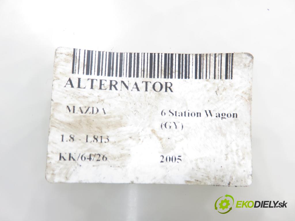 MAZDA 6 Station Wagon (GY) KOMBI 2005 88,00 1.8 - L813 1798,00 Alternátor A3TG0091 (Alternátor)