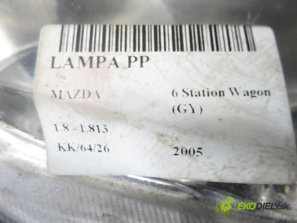 MAZDA 6 Station Wagon (GY) KOMBI 2006 122,00 2.3 - L3C1 2261,00 Svetlo PP 1307329086