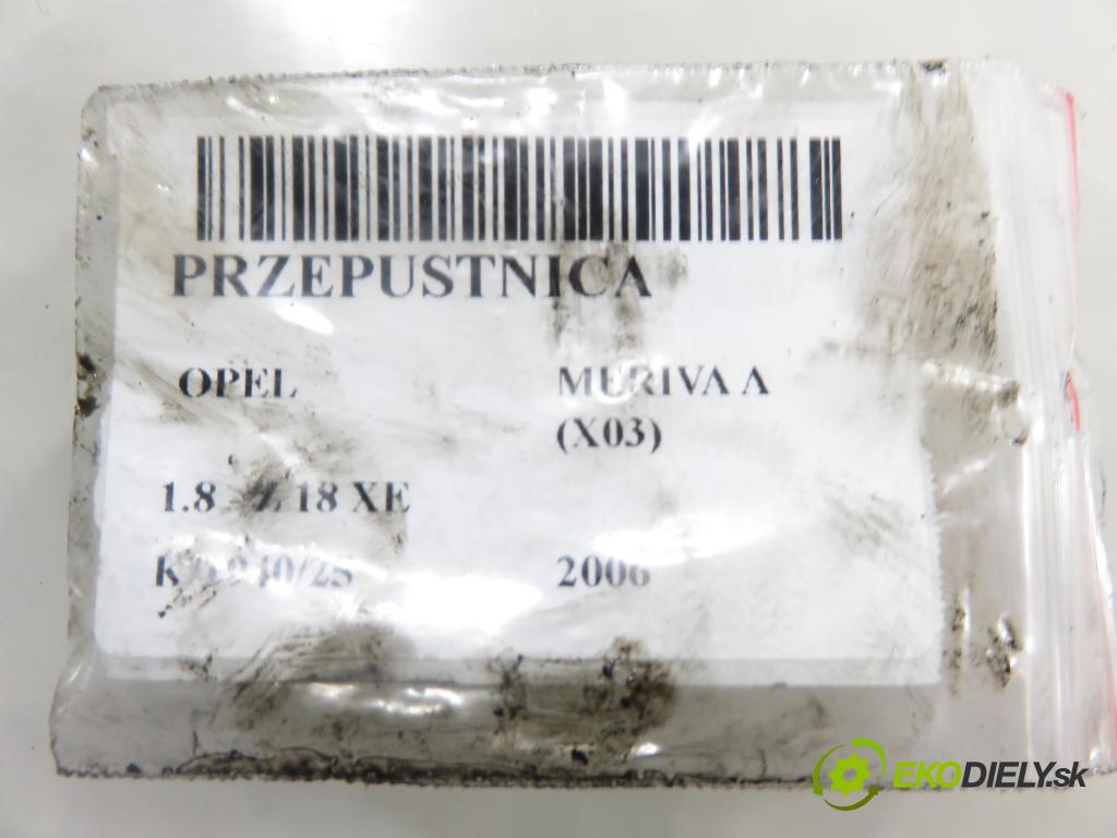 OPEL MERIVA A nadwozie wielkoprzestrzenne (MPV) (X03) HB 2006 92,00 1.8 - Z 18 XE 1796,00 Škrtiaca klapka 09128518 ; 5WS91703 (Škrtiaca klapka)