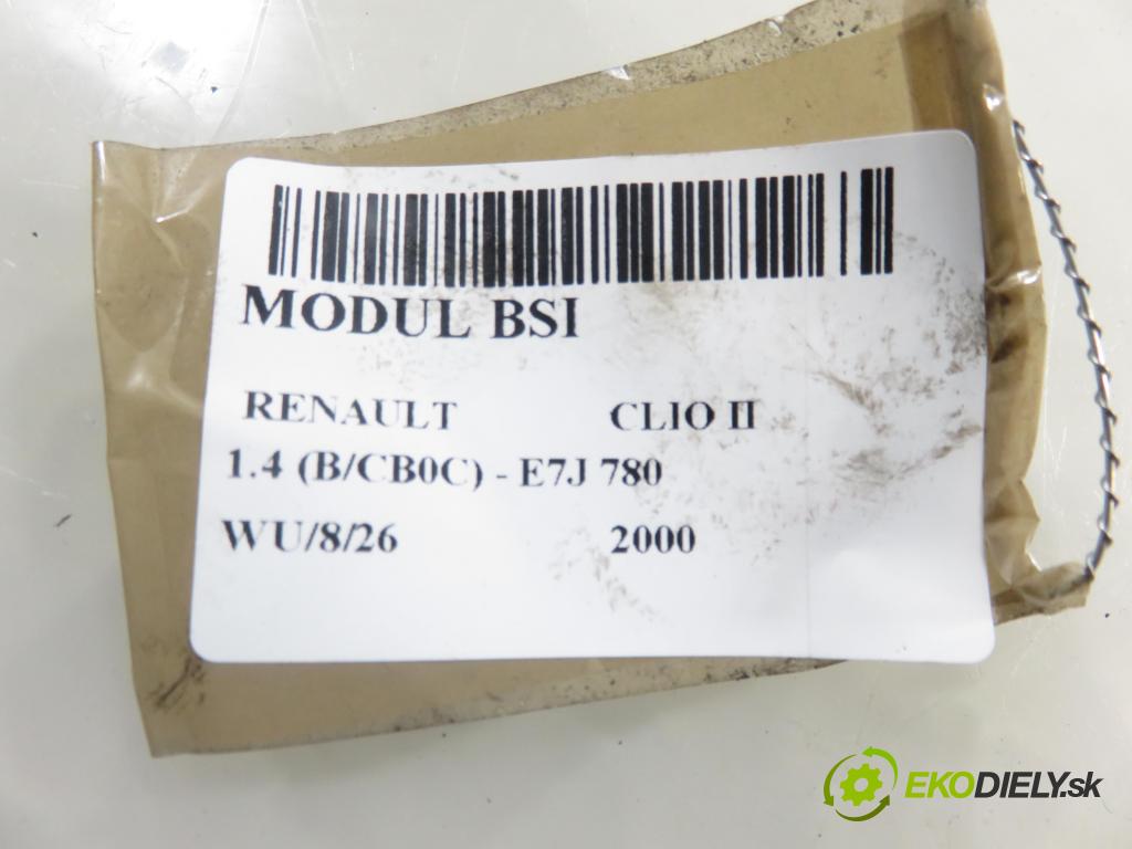 RENAULT CLIO II (BB_, CB_) HB 2000 55,00 1.4 (B/CB0C) - E7J 780 1390,00 MODUL BSI P8200031557