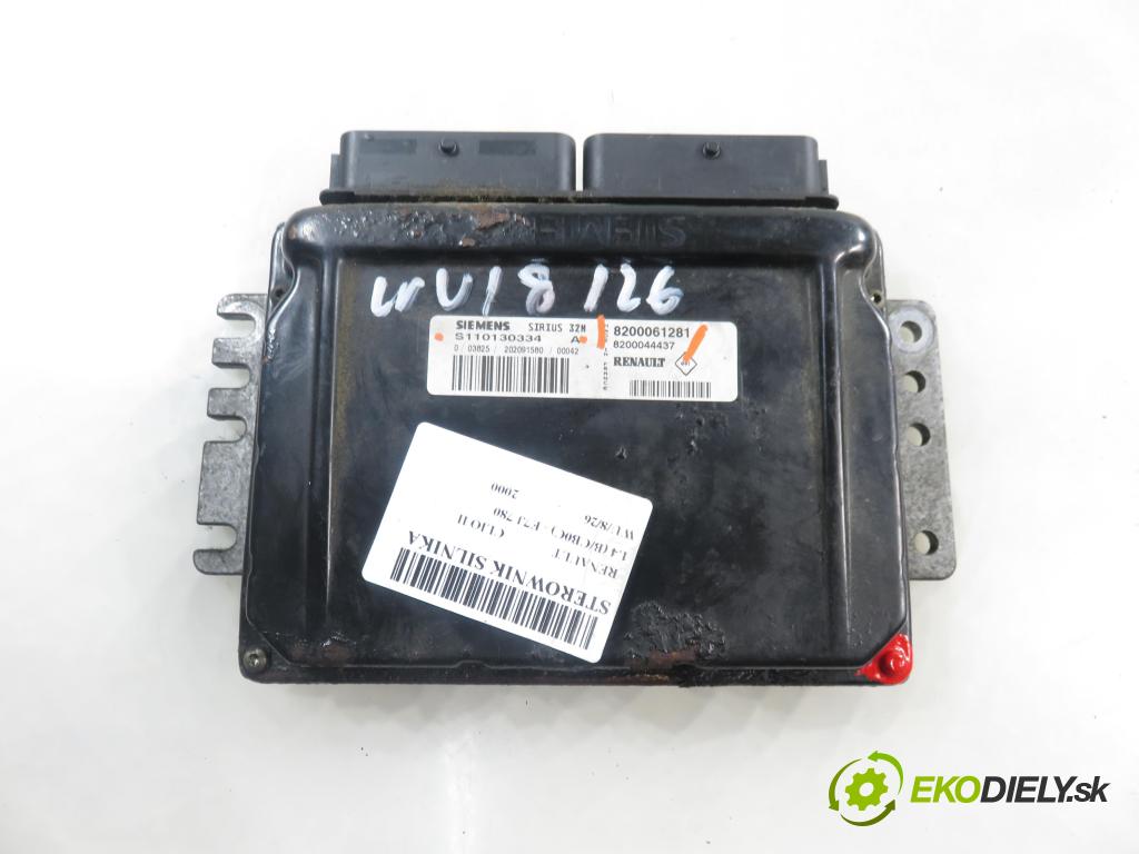 RENAULT CLIO II (BB_, CB_) HB 2000 55,00 1.4 (B/CB0C) - E7J 780 1390,00 Riadiaca jednotka Motor 8200061281 ; 8200044437 ; S110130334A