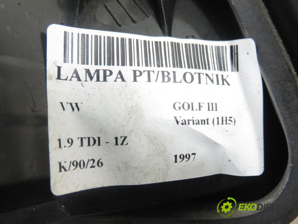 VW GOLF III Variant (1H5) KOMBI 1997 66,00 1.9 TDI - 1Z 1896,00 Svetlo pravé zadné 1H9945112A
