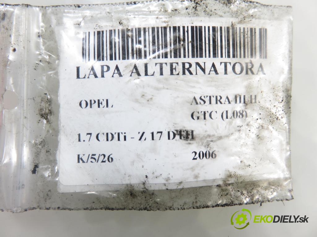 OPEL ASTRA H GTC (L08) HB 2006 74,00 1.7 CDTi - Z 17 DTH 1686,00 Uchytenie alternátora 897364343 ; 898005564