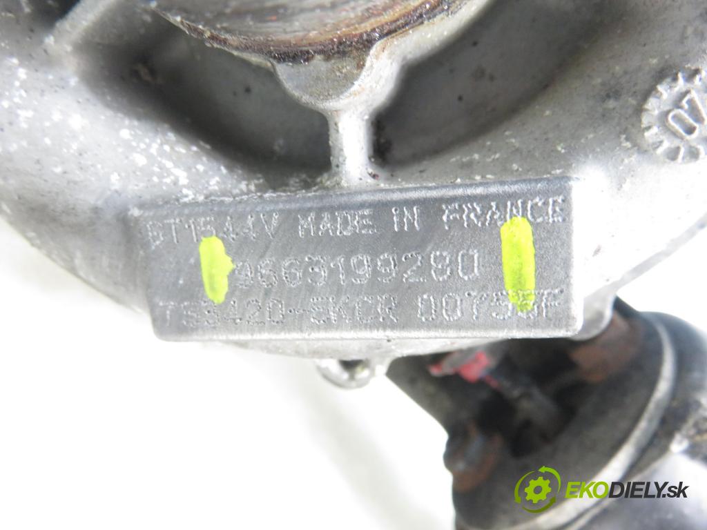 CITROEN C5 III (RD_) SEDAN 2010 80,00 1.6 HDi 110 - 9HZ (DV6TED4) 1560,00 RYCHLONABÍJEČKA: 9663199280 (Kompletní turbodmychadlo)