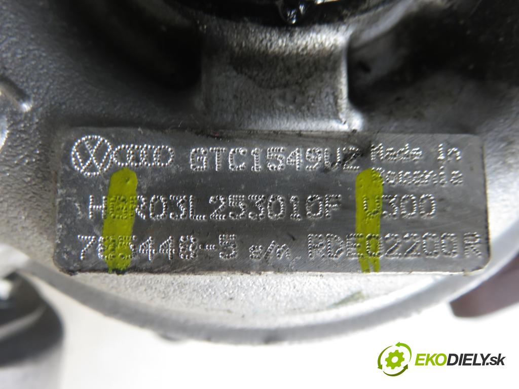 VW TIGUAN (5N_) SUV 2014 130,00 2.0 TDI 4motion - CFGC 1968,00 RYCHLONABÍJEČKA: 03L253010F (Kompletní turbodmychadlo)