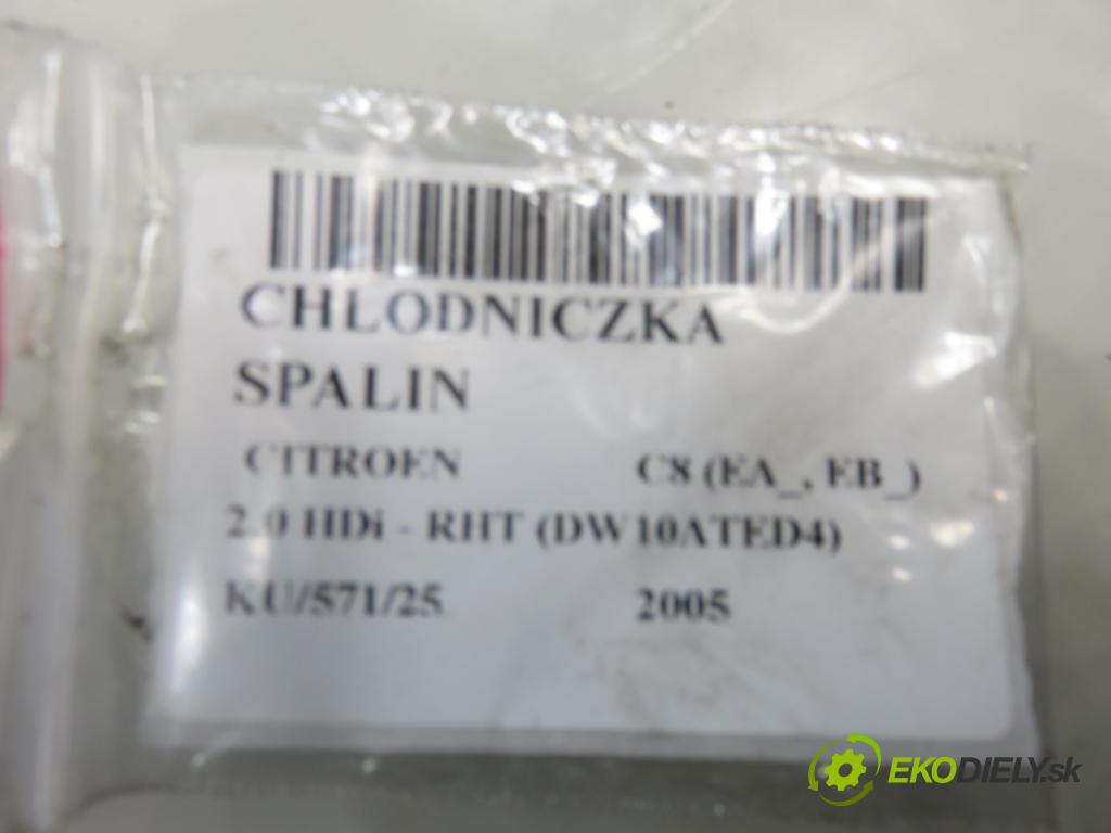 CITROEN C8 (EA_, EB_) MINIVAN 2005 0,00 2.0 HDi - RHT (DW10ATED4) 1997,00 Chladič spalín 869964X ; 9640843480 ; 9639534080