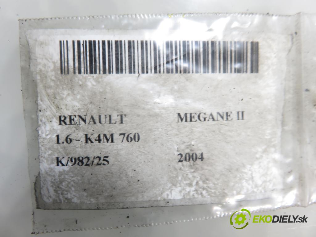 RENAULT MEGANE II sedan (LM0/1_) SEDAN 2004 0,00 1.6 - K4M 760 1598,00 Kryt Ventilov 8200197911B ; 8200213066