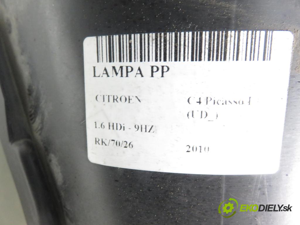 CITROEN C4 Picasso I (UD_) MINIVAN 2010 80,00 1.6 HDi 16V 109 - 9HZ 1560,00 Svetlo PP 16298400